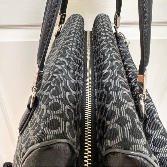 Coach Madison Madeline Satchel East West Op Art Jacquard Leather Trim NWOT - Picture 9 of 13